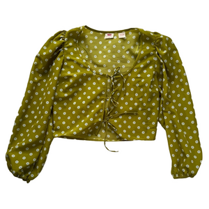 Levi's | Daisy Print Tie Front Top | Size XS